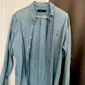 Polo Denim Long Sleeve Large